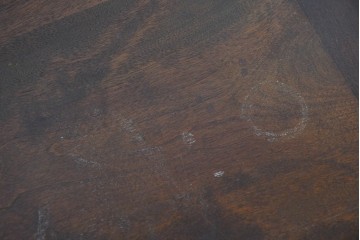 中古　松本民芸家具　A型座ビューロー　重厚な意匠のライティングビューロー　定価約30万円　(R-085802)