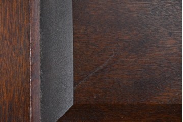 中古　松本民芸家具　A型座ビューロー　重厚な意匠のライティングビューロー　定価約30万円　(R-085802)