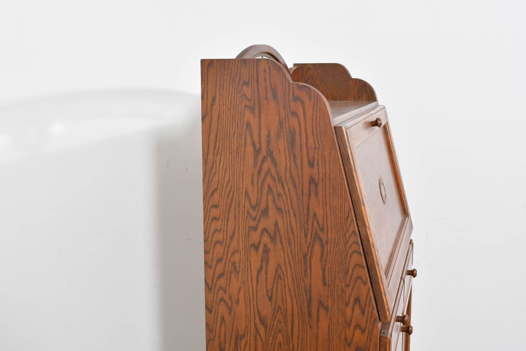 中古　美品　三越家具(現カントリーハウス)　Brugge(ブルージュ)　木目が美しいライティングビューロー　定価約37万円　(R-085803)