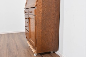 中古　美品　三越家具(現カントリーハウス)　Brugge(ブルージュ)　木目が美しいライティングビューロー　定価約37万円　(R-085803)