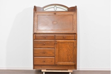 中古　美品　三越家具(現カントリーハウス)　Brugge(ブルージュ)　木目が美しいライティングビューロー　定価約37万円　(R-085803)