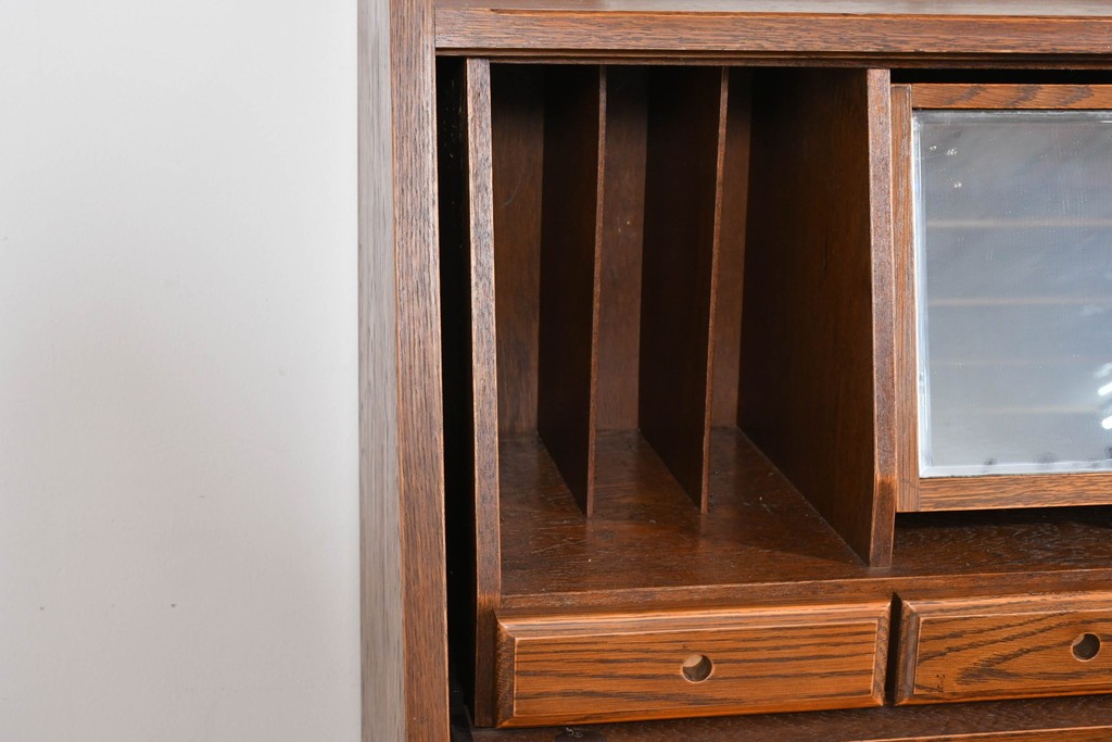 中古　美品　三越家具(現カントリーハウス)　Brugge(ブルージュ)　木目が美しいライティングビューロー　定価約37万円　(R-085803)