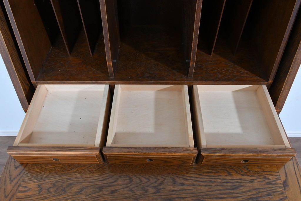 中古　美品　三越家具(現カントリーハウス)　Brugge(ブルージュ)　木目が美しいライティングビューロー　定価約37万円　(R-085803)