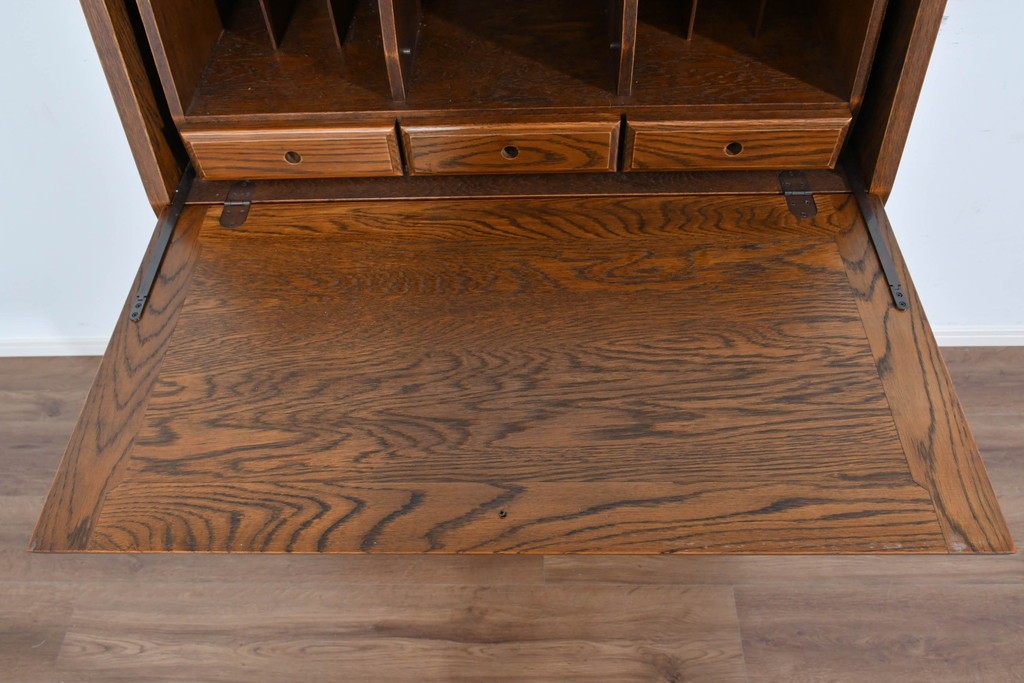 中古　美品　三越家具(現カントリーハウス)　Brugge(ブルージュ)　木目が美しいライティングビューロー　定価約37万円　(R-085803)