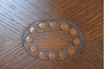 中古　美品　三越家具(現カントリーハウス)　Brugge(ブルージュ)　木目が美しいライティングビューロー　定価約37万円　(R-085803)