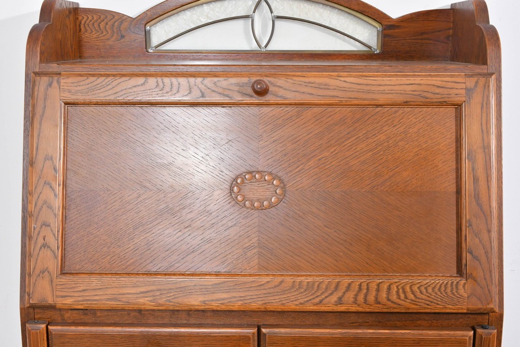 中古　美品　三越家具(現カントリーハウス)　Brugge(ブルージュ)　木目が美しいライティングビューロー　定価約37万円　(R-085803)