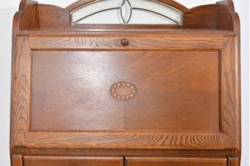 中古　美品　三越家具(現カントリーハウス)　Brugge(ブルージュ)　木目が美しいライティングビューロー　定価約37万円　(R-085803)