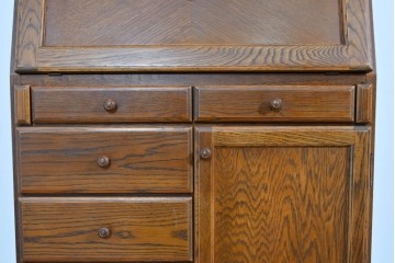 中古　美品　三越家具(現カントリーハウス)　Brugge(ブルージュ)　木目が美しいライティングビューロー　定価約37万円　(R-085803)