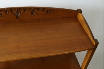 中古　希少な廃番品　吉川商事(D&A YOSHIKAWA)　モック工芸　葡萄園シリーズの引き出し付きブックシェルフ　(R-085805)