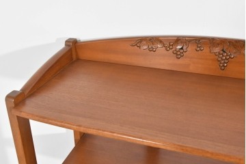 中古　希少な廃番品　吉川商事(D&A YOSHIKAWA)　モック工芸　葡萄園シリーズの引き出し付きブックシェルフ　(R-085805)