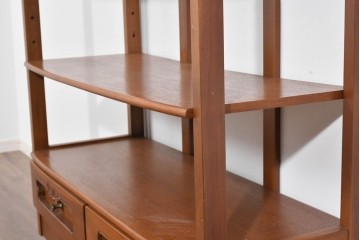 中古　希少な廃番品　吉川商事(D&A YOSHIKAWA)　モック工芸　葡萄園シリーズの引き出し付きブックシェルフ　(R-085805)