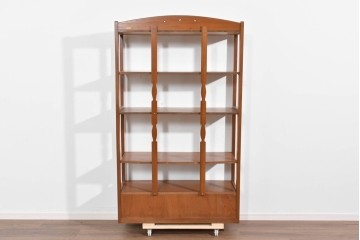 中古　希少な廃番品　吉川商事(D&A YOSHIKAWA)　モック工芸　葡萄園シリーズの引き出し付きブックシェルフ　(R-085805)