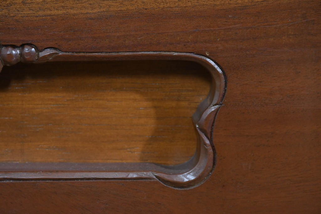 中古　希少な廃番品　吉川商事(D&A YOSHIKAWA)　モック工芸　葡萄園シリーズの引き出し付きブックシェルフ　(R-085805)