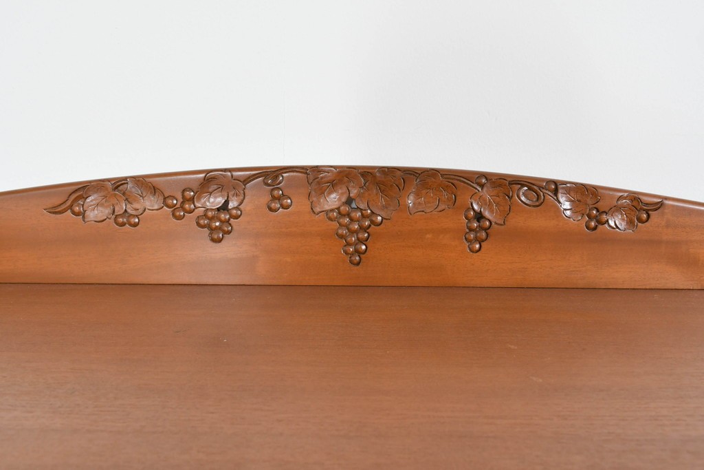 中古　希少な廃番品　吉川商事(D&A YOSHIKAWA)　モック工芸　葡萄園シリーズの引き出し付きブックシェルフ　(R-085805)