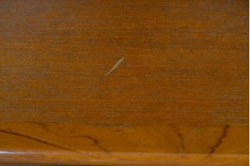 中古　希少な廃番品　吉川商事(D&A YOSHIKAWA)　モック工芸　葡萄園シリーズの引き出し付きブックシェルフ　(R-085805)