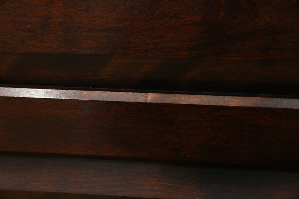 中古　美品　松本民芸家具　格子戸の意匠が上品なA型食器棚　定価約66万円　(R-085808)