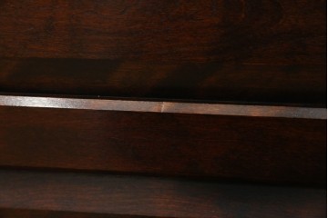 中古　美品　松本民芸家具　格子戸の意匠が上品なA型食器棚　定価約66万円　(R-085808)