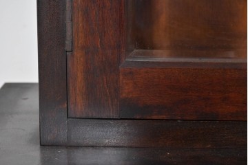 中古　美品　松本民芸家具　格子戸の意匠が上品なA型食器棚　定価約66万円　(R-085808)