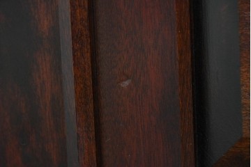 中古　美品　松本民芸家具　格子戸の意匠が上品なA型食器棚　定価約66万円　(R-085808)