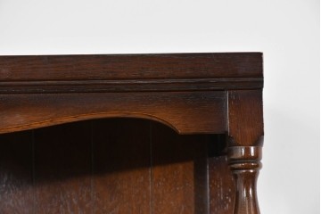 中古　美品　飛騨産業　キツツキ　挽物柱がアクセントの縦型キャビネット　(R-085809)