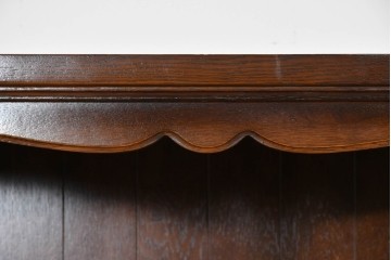 中古　美品　飛騨産業　キツツキ　挽物柱がアクセントの縦型キャビネット　(R-085809)