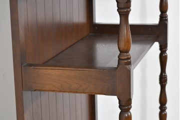 中古　美品　飛騨産業　キツツキ　ディスプレイと収納を両立するシェルフ　(R-085810)