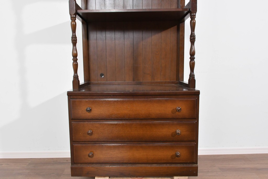 中古　美品　飛騨産業　キツツキ　ディスプレイと収納を両立するシェルフ　(R-085810)