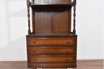 中古　美品　飛騨産業　キツツキ　ディスプレイと収納を両立するシェルフ　(R-085810)