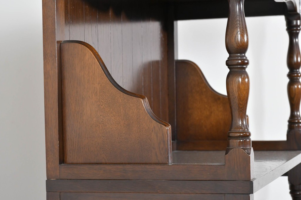 中古　美品　飛騨産業　キツツキ　ディスプレイと収納を両立するシェルフ　(R-085810)