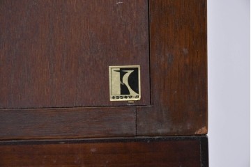 中古　美品　飛騨産業　キツツキ　ディスプレイと収納を両立するシェルフ　(R-085810)