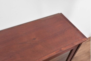 中古　美品　国産民芸家具　カバ材の木味を楽しめる水屋箪笥キャビネット　(R-085812)