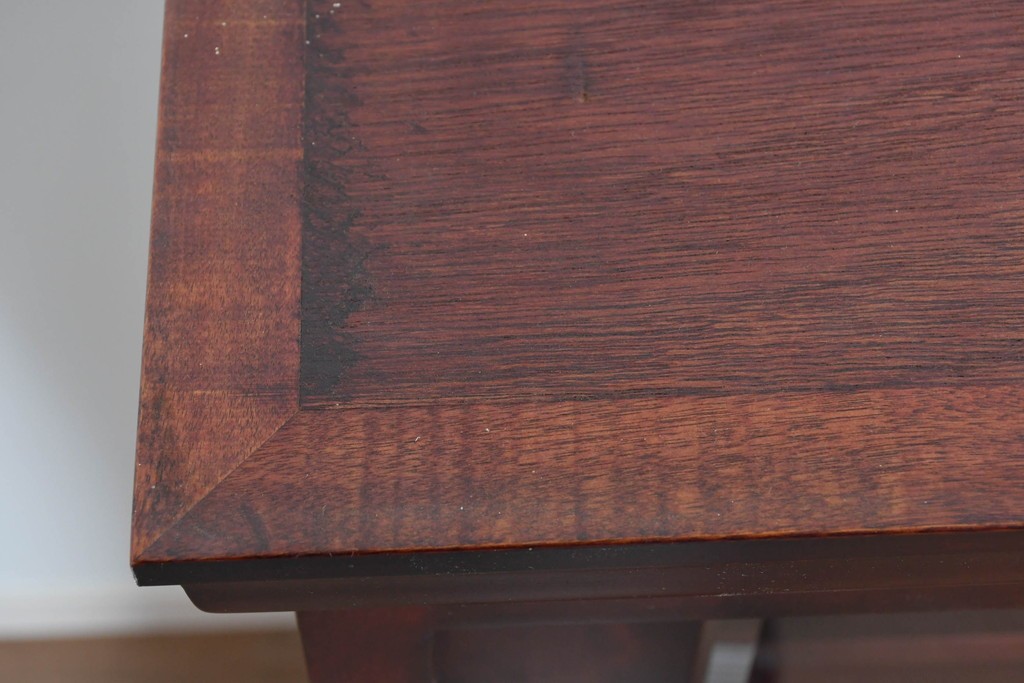 中古　美品　国産民芸家具　カバ材の木味を楽しめる水屋箪笥キャビネット　(R-085812)