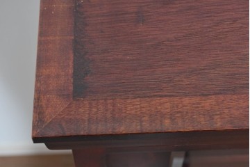 中古　美品　国産民芸家具　カバ材の木味を楽しめる水屋箪笥キャビネット　(R-085812)