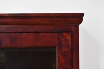 中古　美品　国産民芸家具　カバ材の木味を楽しめる水屋箪笥キャビネット　(R-085812)