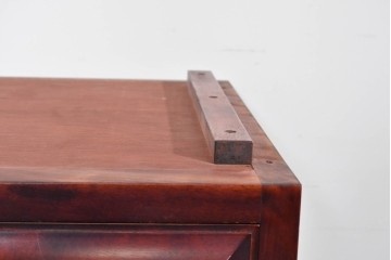 《天板取り付け加工費込み》　中古　美品　国産民芸家具　カバ材の木味を楽しめる水屋箪笥サイドボード　(R-085813)