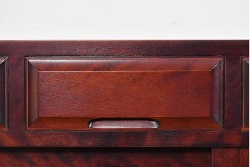 《天板取り付け加工費込み》　中古　美品　国産民芸家具　カバ材の木味を楽しめる水屋箪笥サイドボード　(R-085813)