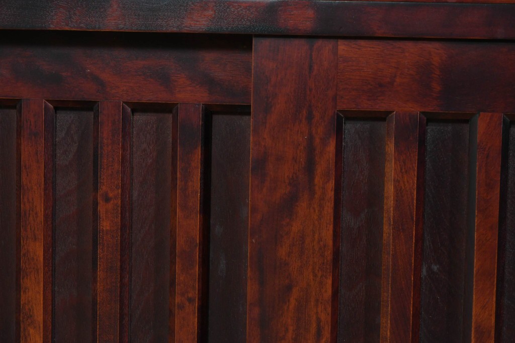 《天板取り付け加工費込み》　中古　美品　国産民芸家具　カバ材の木味を楽しめる水屋箪笥サイドボード　(R-085813)