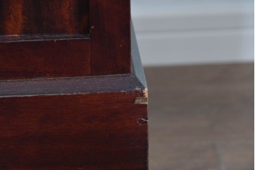 《天板取り付け加工費込み》　中古　美品　国産民芸家具　カバ材の木味を楽しめる水屋箪笥サイドボード　(R-085813)