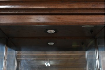 中古　美品　希少な廃番品　カリモク家具(karimoku)　domani(ドマーニ)　QUEENS LIFE(クイーンズライフ)　ミラーバックのキャビネット　現行推定定価約110万円　(R-085819)