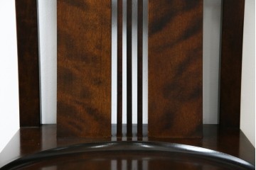 中古　美品　星野民芸(星野民藝)　独特の造形が目を引くアームレスチェア　(R-085822)