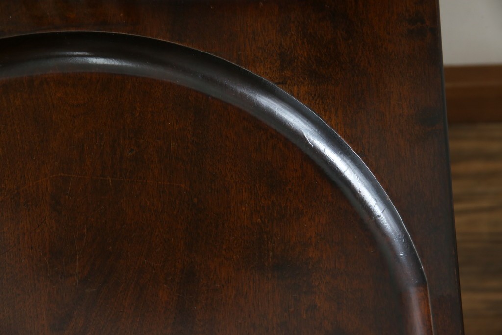 中古　美品　星野民芸(星野民藝)　独特の造形が目を引くアームレスチェア　(R-085822)