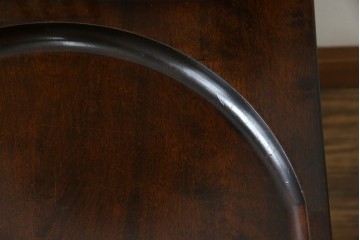 中古　美品　星野民芸(星野民藝)　独特の造形が目を引くアームレスチェア　(R-085822)