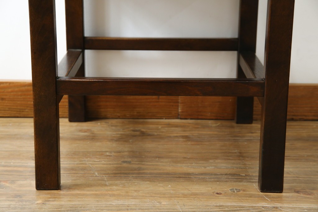 中古　美品　星野民芸(星野民藝)　独特の造形が目を引くアームレスチェア　(R-085822)