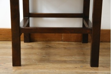 中古　美品　星野民芸(星野民藝)　独特の造形が目を引くアームレスチェア　(R-085822)