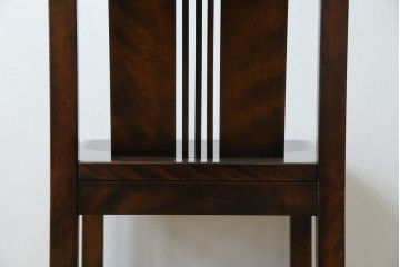 中古　美品　星野民芸(星野民藝)　独特の造形が目を引くアームレスチェア　(R-085822)