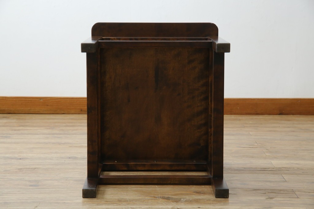 中古　美品　星野民芸(星野民藝)　独特の造形が目を引くアームレスチェア　(R-085822)