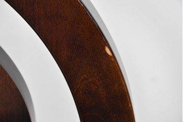 中古　美品　星野民芸(星野民藝)　独特の造形が目を引くアームレスチェア　(R-085822)