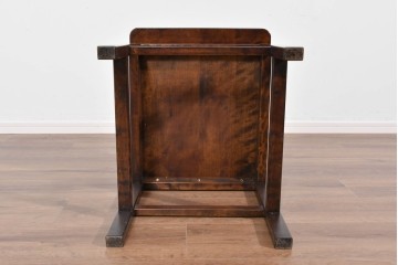 中古　美品　星野民芸(星野民藝)　独特の造形が目を引くアームレスチェア　(R-085822)