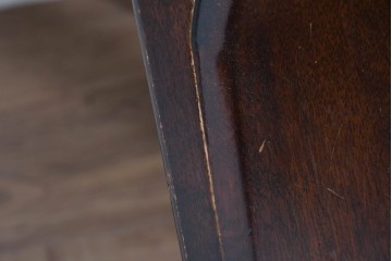 中古　美品　星野民芸(星野民藝)　独特の造形が目を引くアームレスチェア　(R-085822)