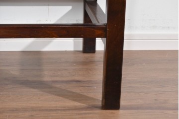 中古　美品　星野民芸(星野民藝)　独特の造形が目を引くアームレスチェア　(R-085822)